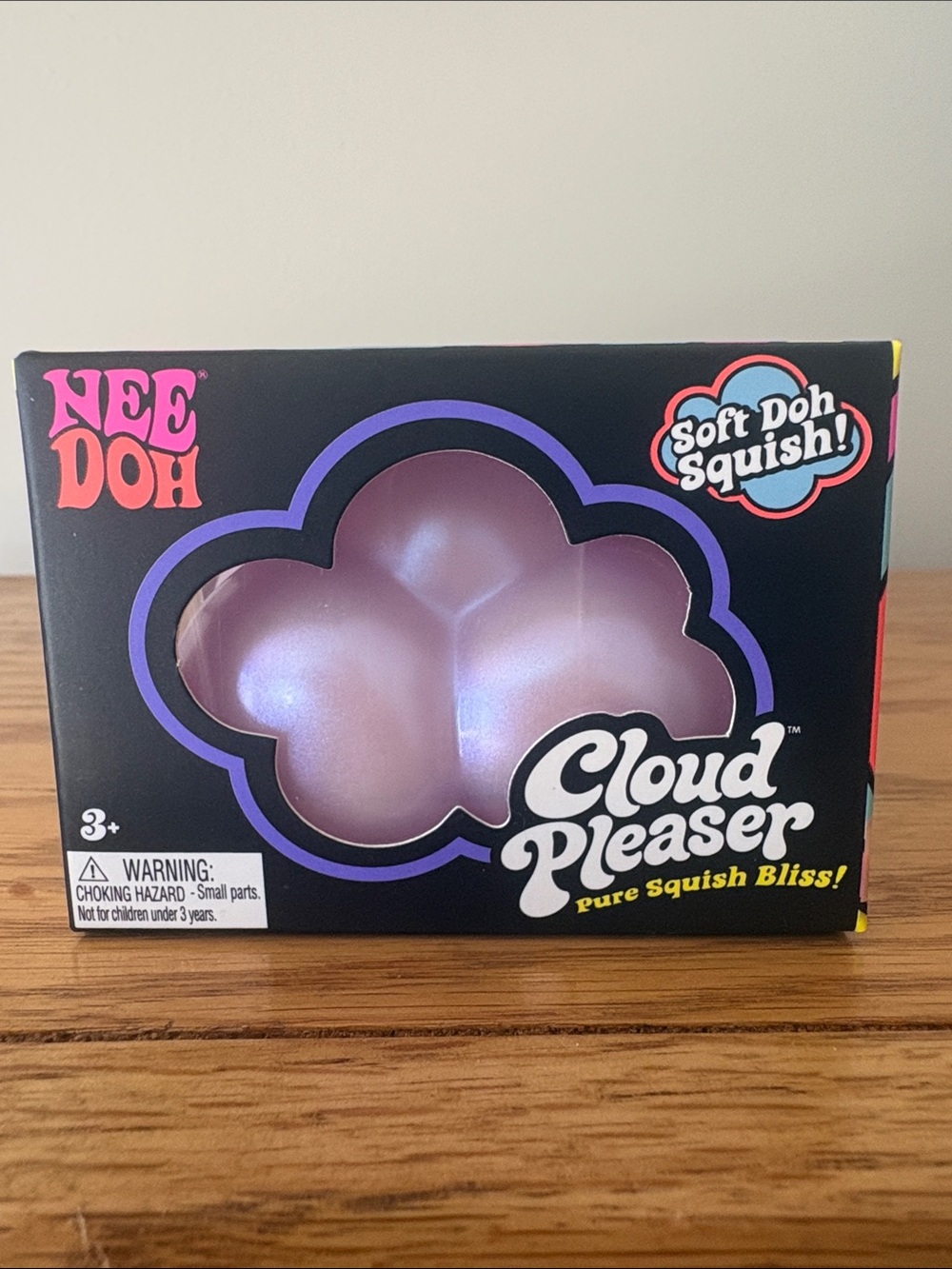 NeeDoh Cloud Pleaser Soft Doh Squish Toy - Pink Pearl Finish